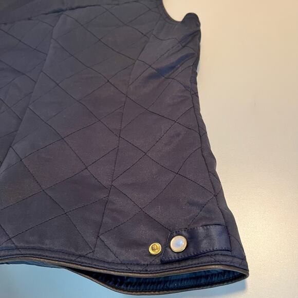 Pendleton Quilted Vest Women Size M Full Zip Navy Blue - Picture 5 of 12